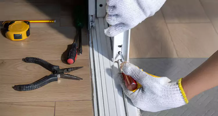 Backyard Sliding Door Track Repair in Port Charlotte, FL